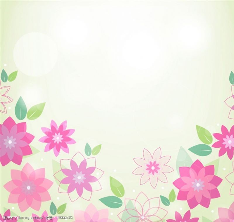 春季花卉春季粉色花朵背景图片