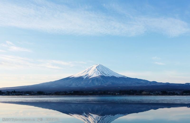 山水名片富士山全景图片