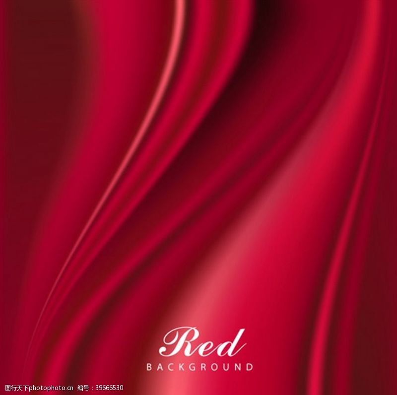 纺织品红色丝绸背景图片