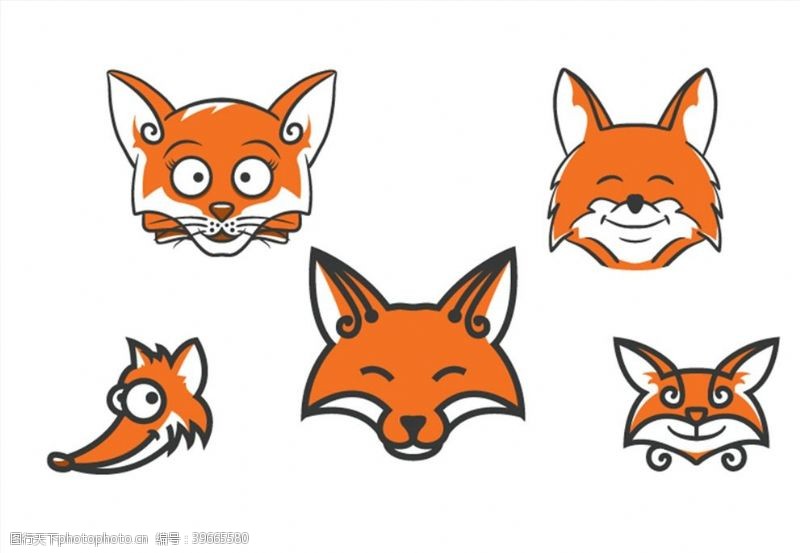 excel表格卡通狐狸头像图片