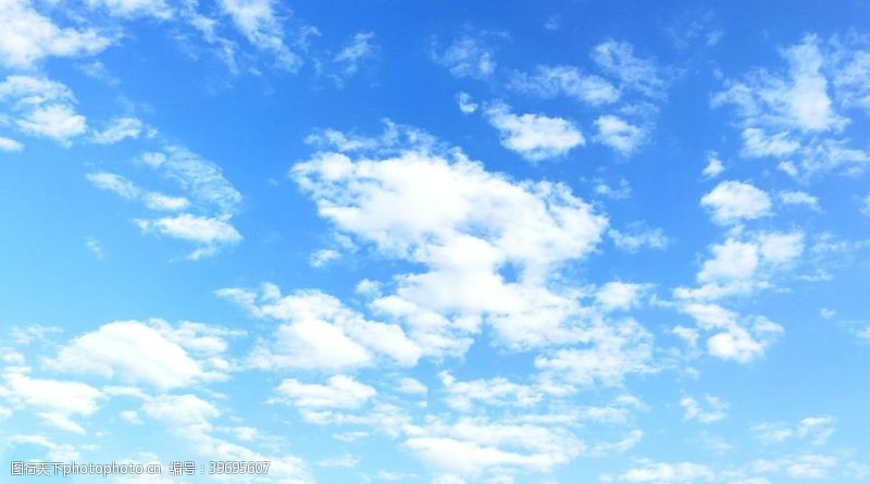 朝霞蓝天白云天空图片