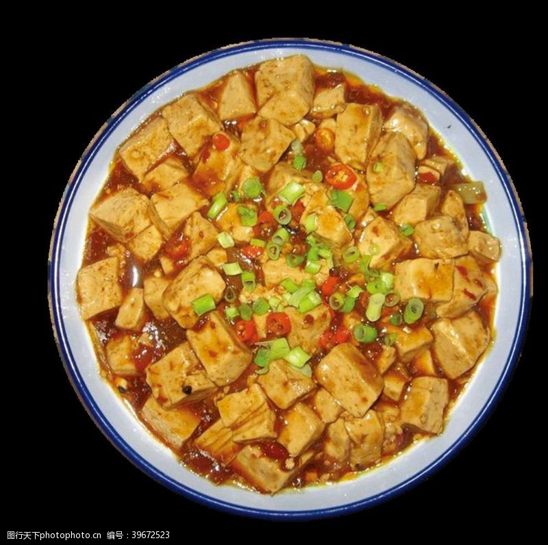 中华美食麻辣豆腐图片