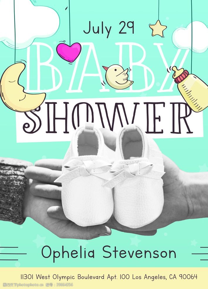 鞋子类母婴类产品广告图片