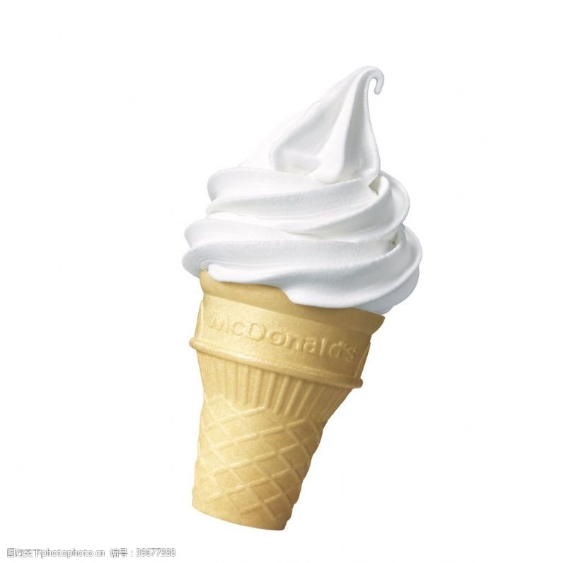 甜筒冰淇淋麦当劳图片