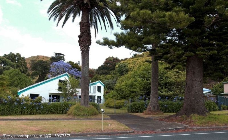新西兰海滨风景小镇风景图片