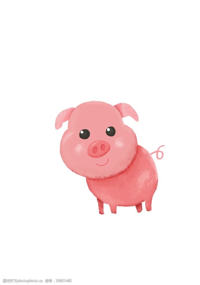 手绘小猪素材原创手绘卡通小猪图片
