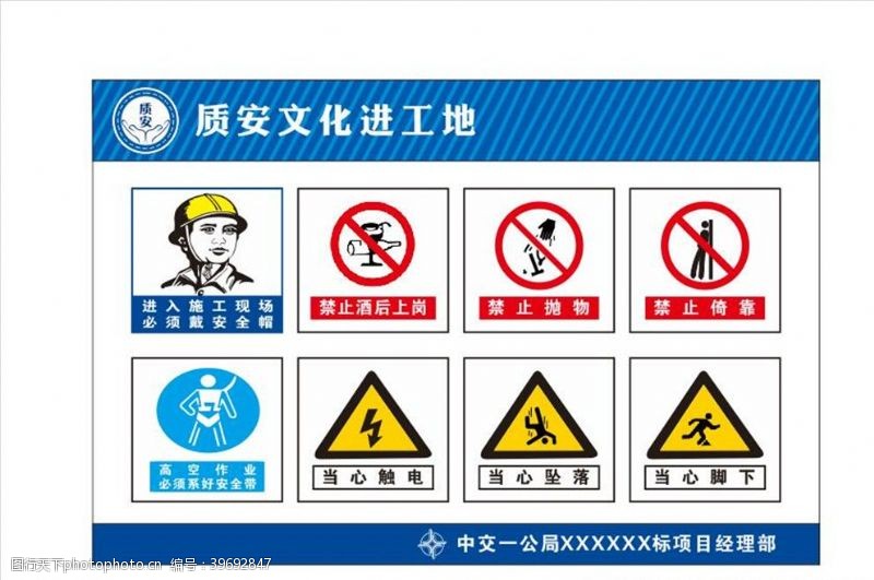 安全帽重大危险源警示牌图片