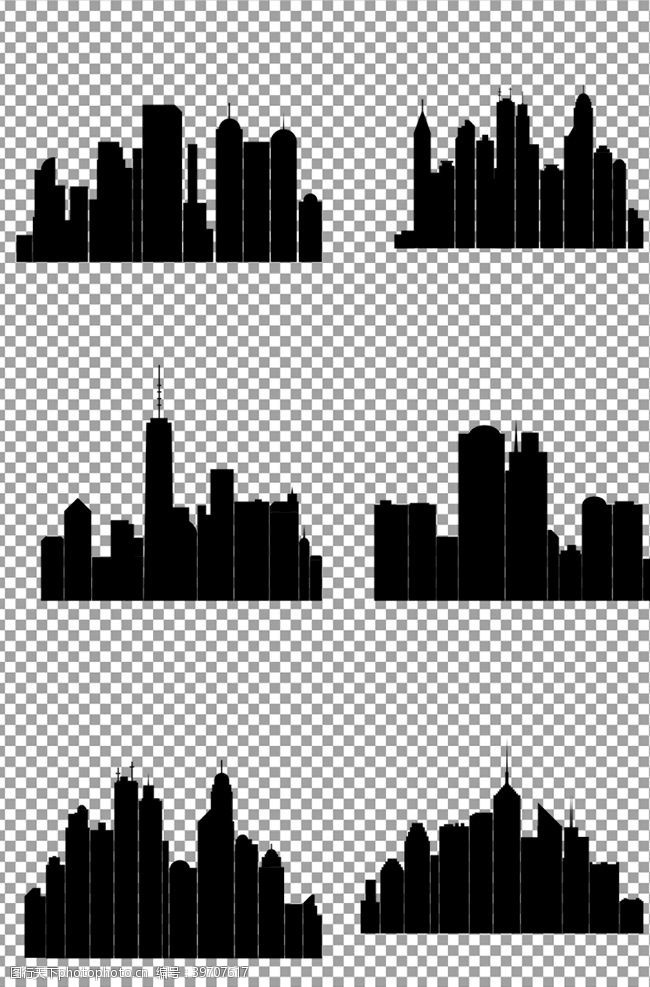 矢量城市城市剪影图片