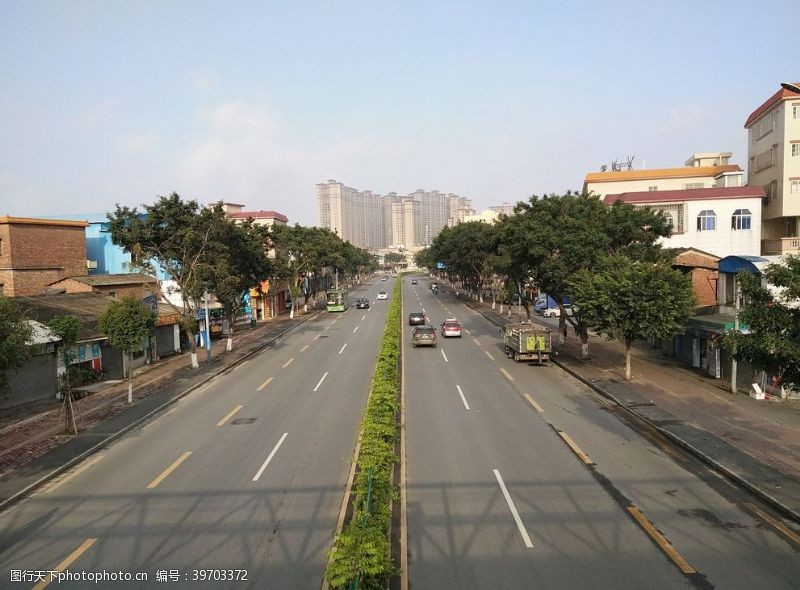 石板路面路图片