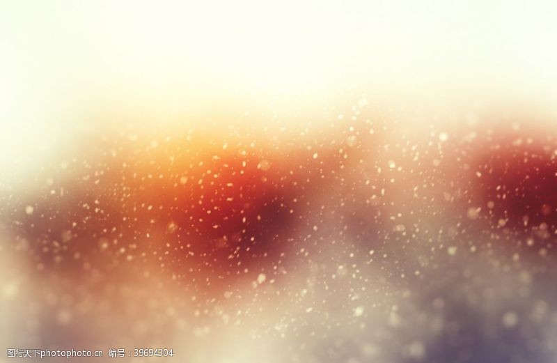 柔和梦幻朦胧的雪花背景图片