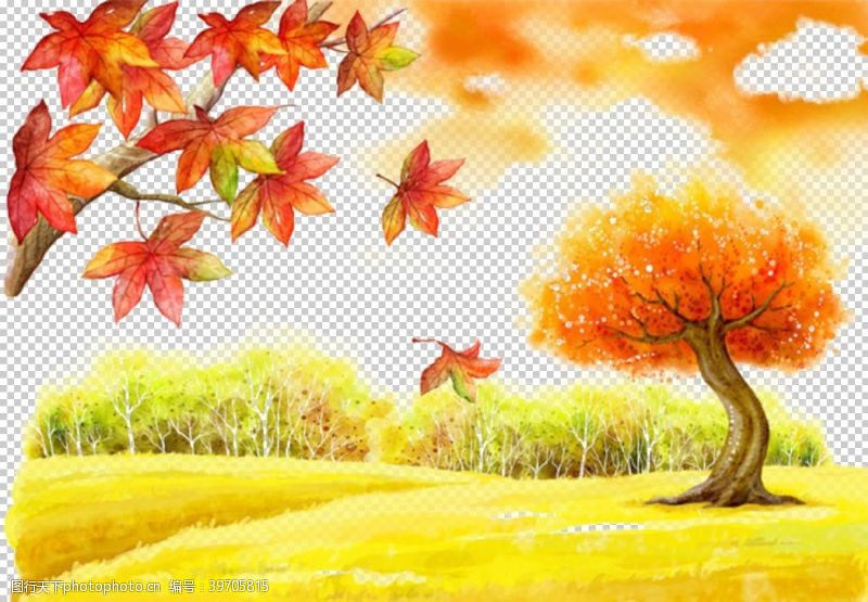 秋季元素秋天风景图片