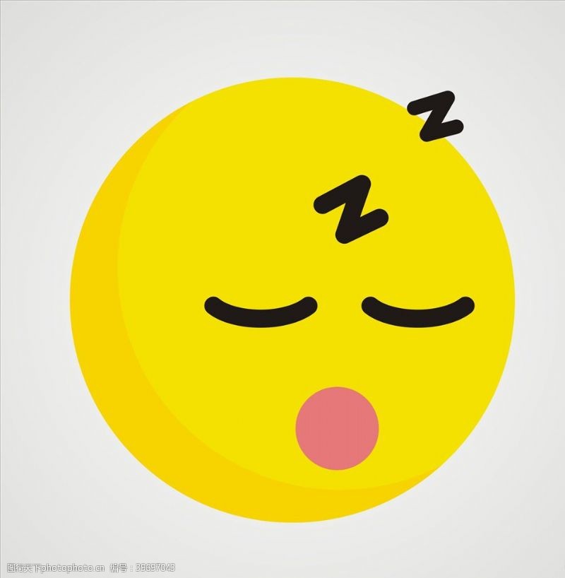 卡通口罩睡觉晚安表情图片