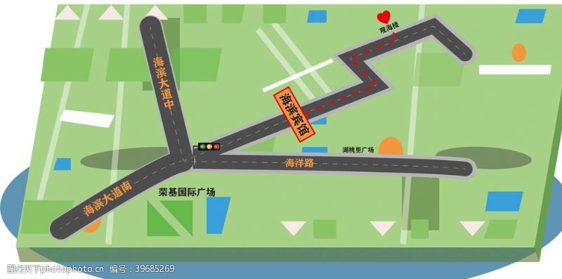 路线指引湛江海滨宾馆指引路线图片