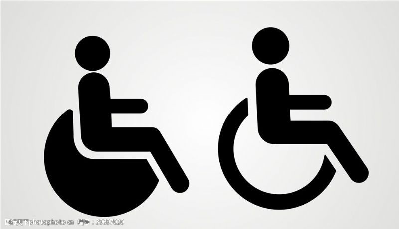 专用标志残疾人图标图片