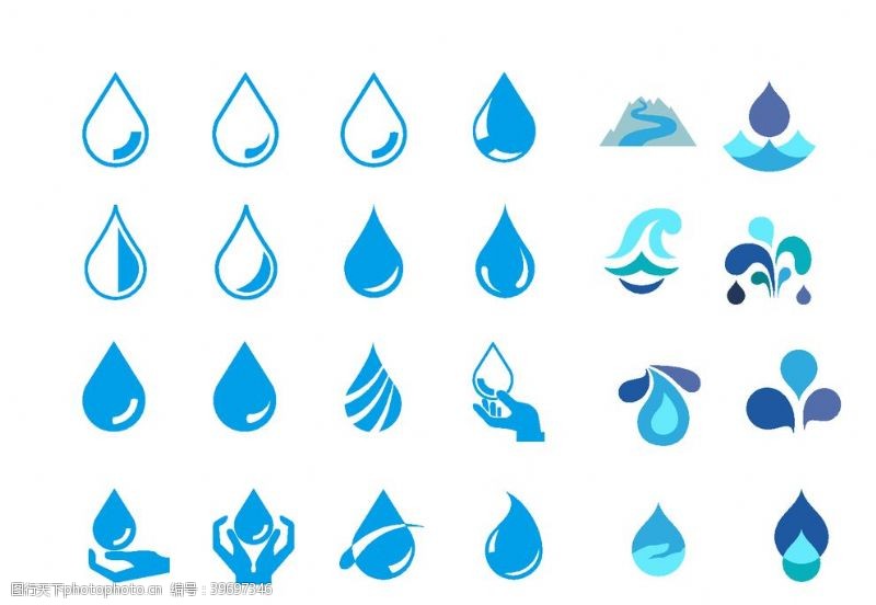 水符号水滴图片