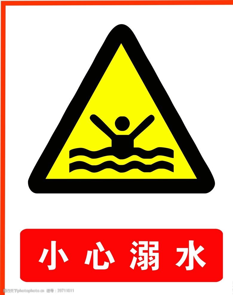 警示展板小心溺水图片