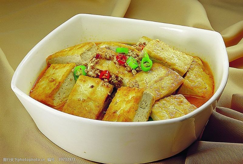 干煎豆腐豫菜香煎水豆腐图片