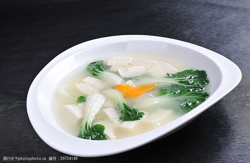 美白豫菜小白菜炖豆腐图片