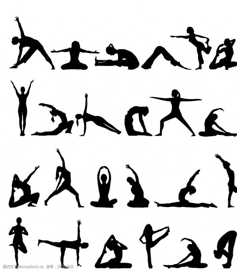 健身美女瑜伽图片