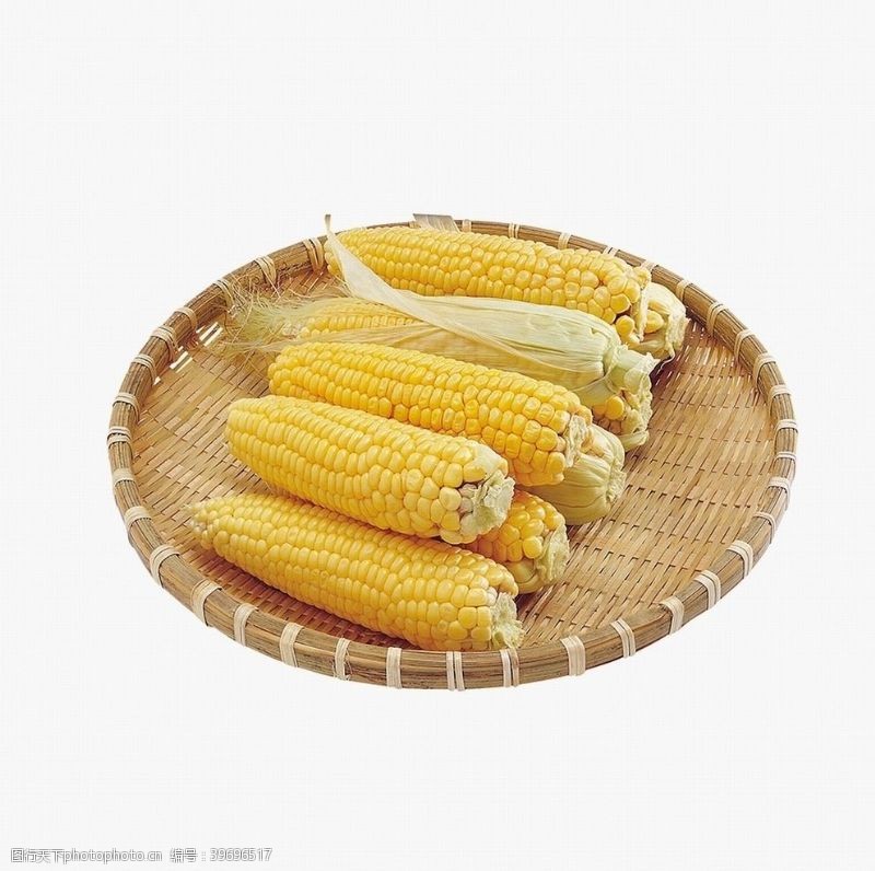 绿色食品底色玉米图片