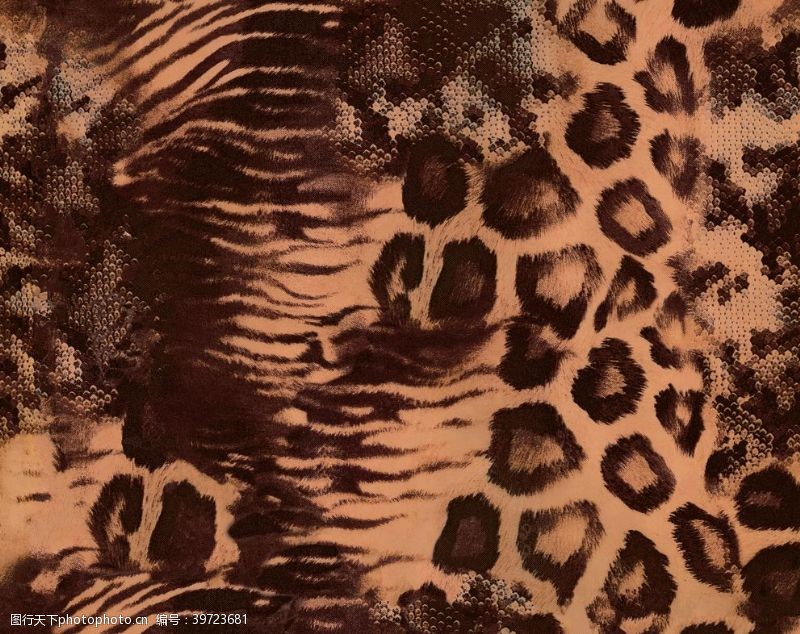 动物四方连续豹纹图片