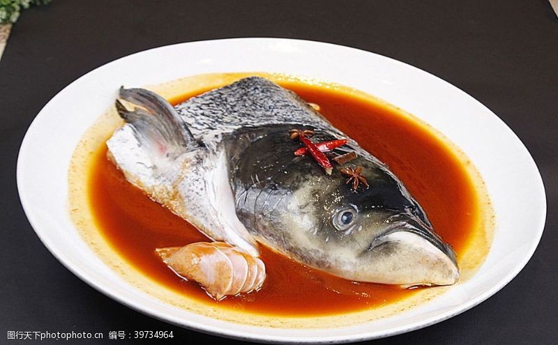 小岛北京菜酱烧千岛湖鱼头图片