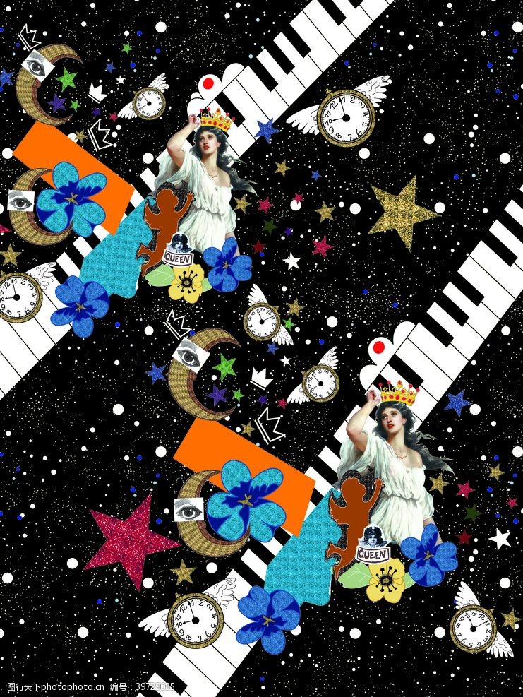 星空手机壳钢琴星空裙图片