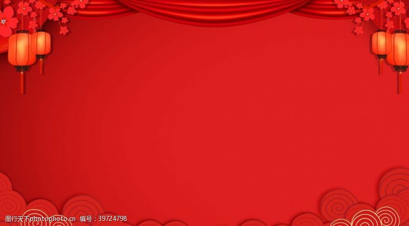 表演舞台红色喜庆背景图片