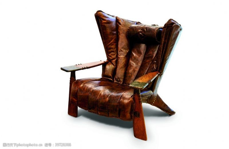 实木家具皮椅子图片