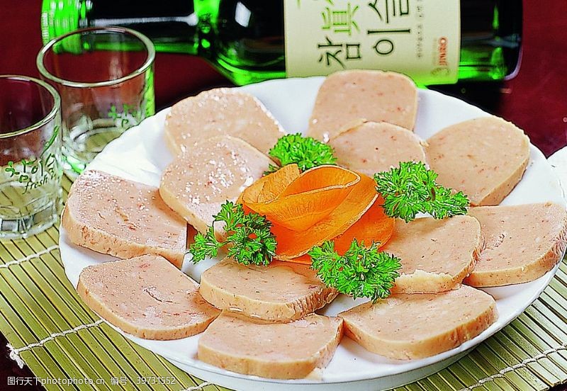 宫廷豫菜烤午餐肉图片