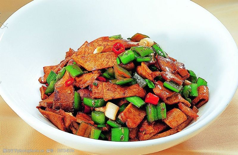 干煎豆腐豫菜原味炒煎豆腐图片