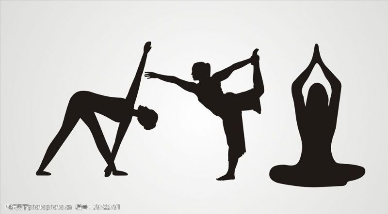 健身动作瑜伽瑜伽动作图片