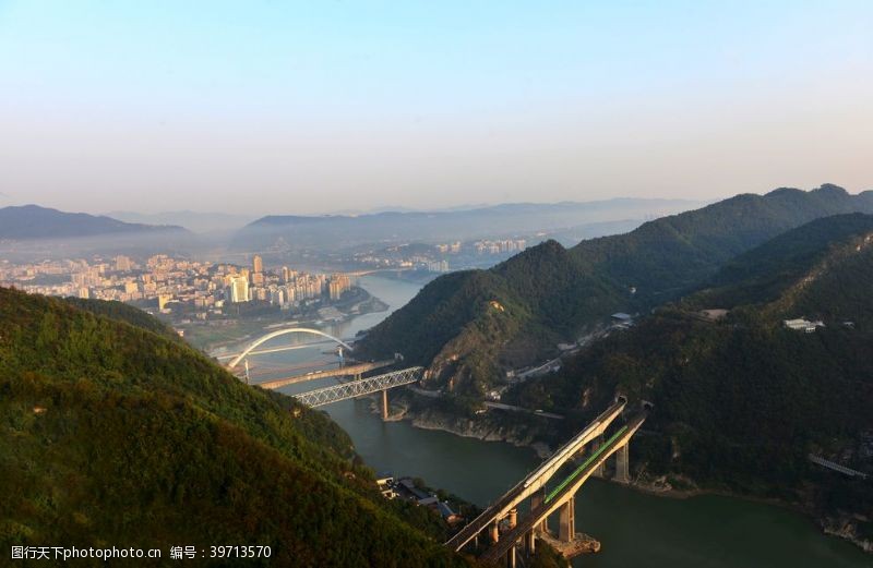 重庆城市风光北培8桥图片