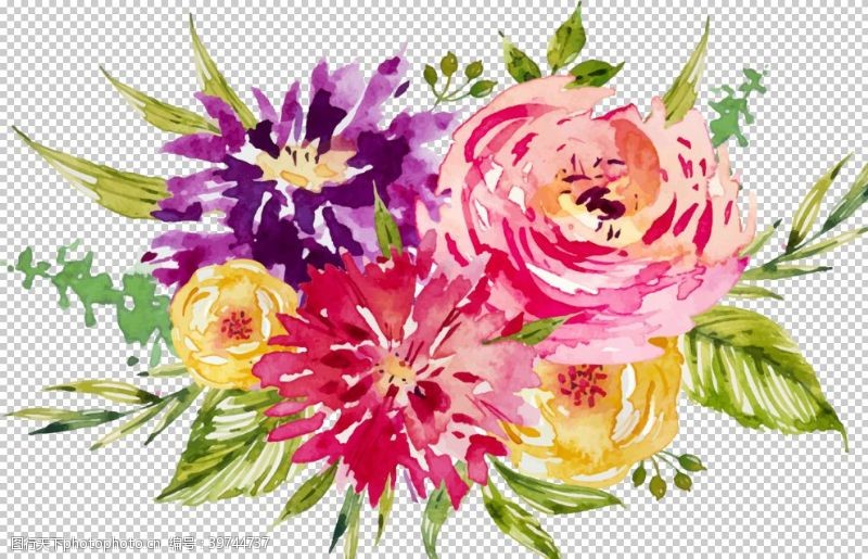 花草图案彩绘花卉图片