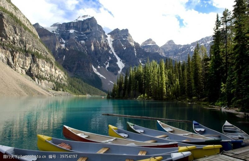 宁静湖光山色图片