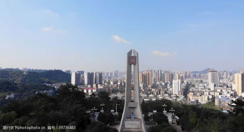 南义湖南郴州红色文化湘南起义纪念碑图片