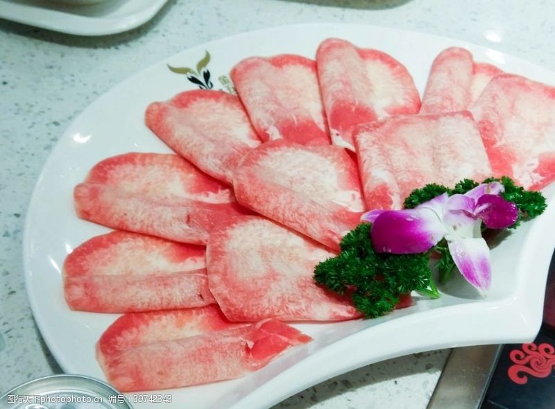 红金鱼火锅配菜羊肉图片