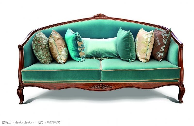 木凳欧式沙发图片