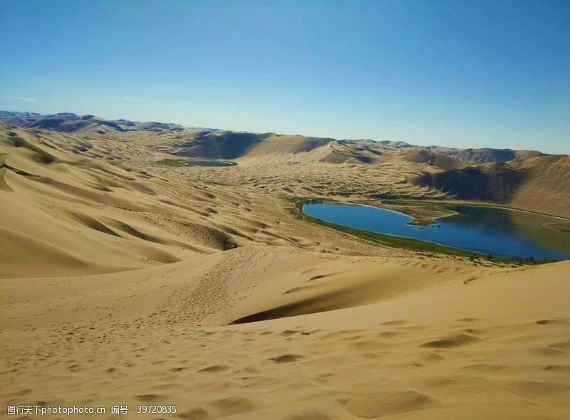鄂尔多斯沙漠风景图片
