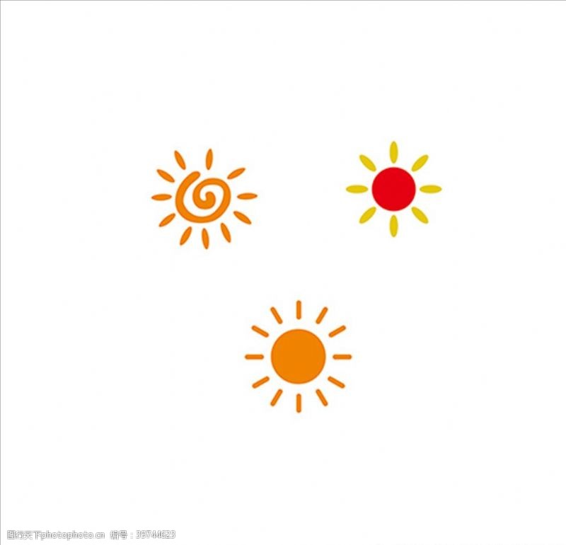 幼儿园开学手绘太阳图片