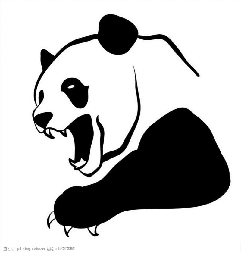 卡通熊猫熊猫图片