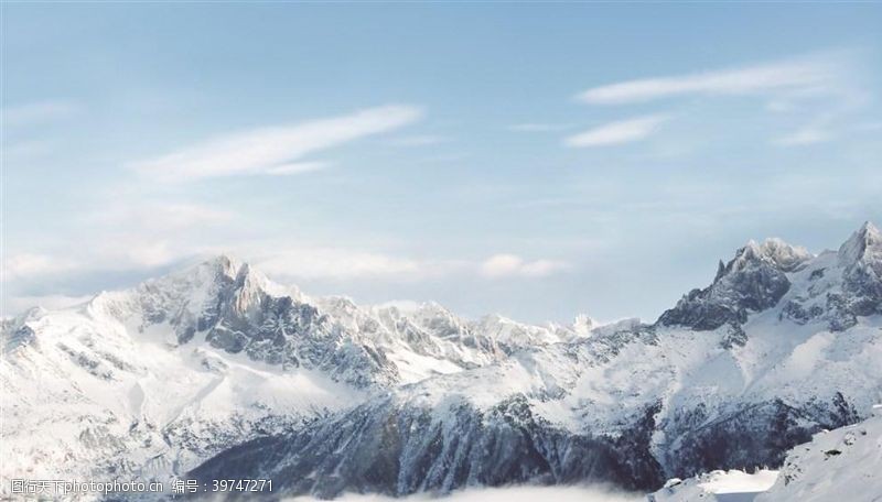 阿尔卑斯山脉雪图片