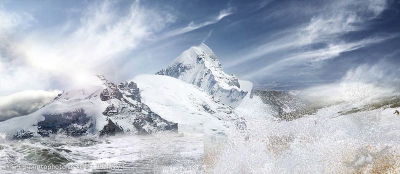 观山高士雪图片