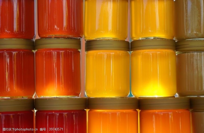 养蜂农诱人的蜂蜜图片