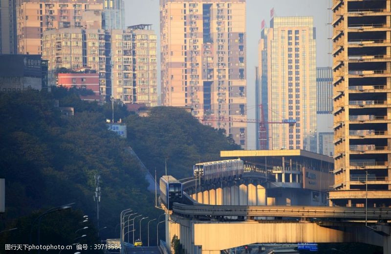 重庆建筑风景重庆轻轨图片