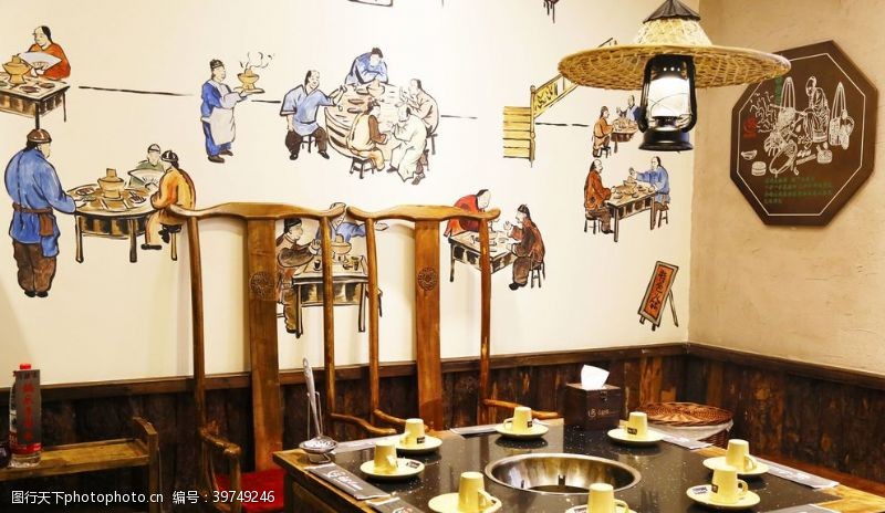 座椅火锅餐厅图片