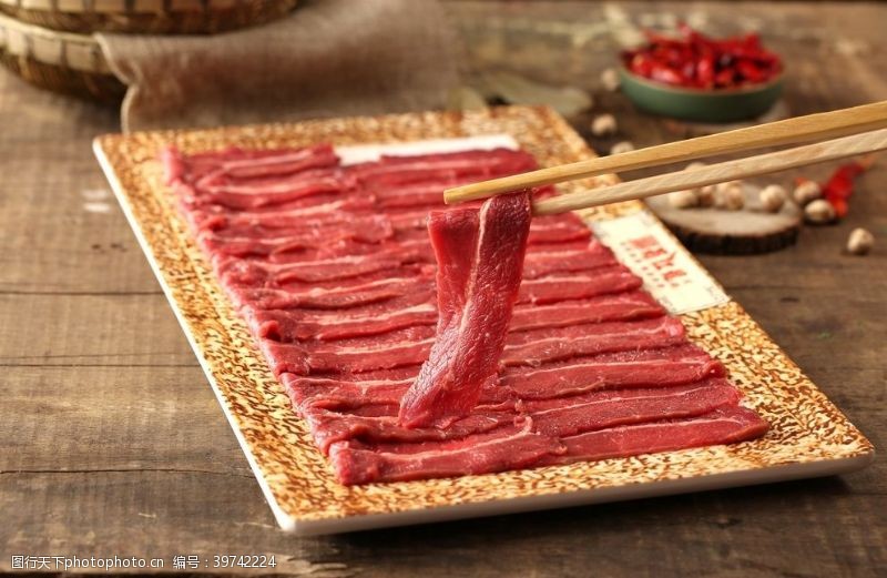 牛肉卷火锅嫩牛肉图片