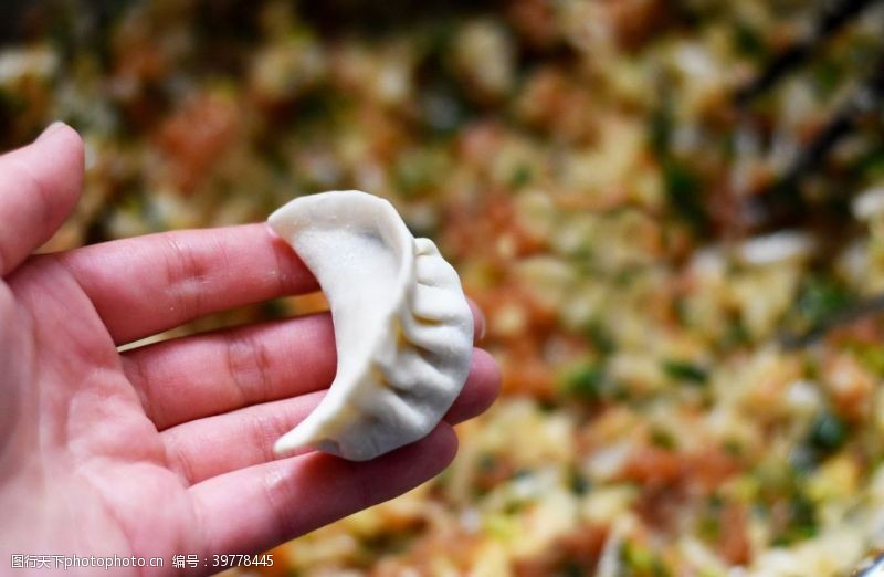 馄饨摄影素材饺子水饺图片