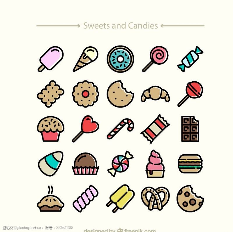 棒棒糖精致甜食图标图片