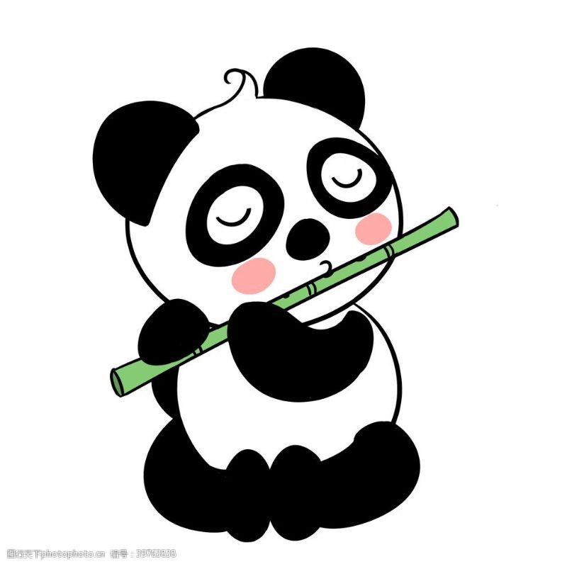 超级卡通卡通熊猫图片